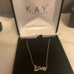 Ruby love necklace from Kay Jewelers